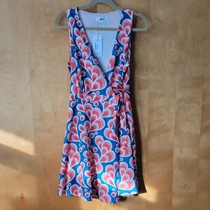 L.A. SOUL Sleeveless Faux Wrap Dress